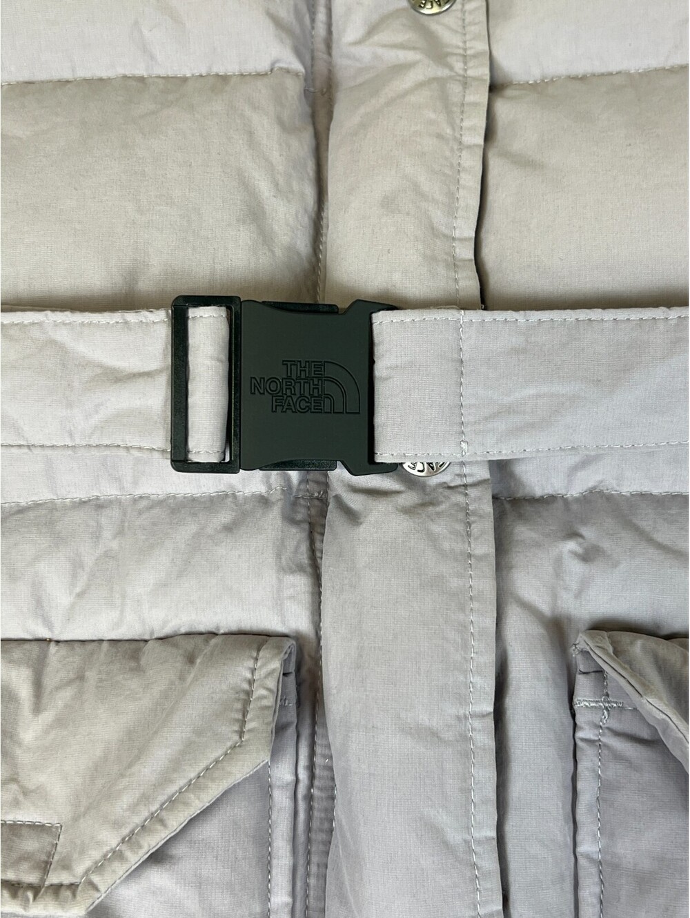 The North Face Womens XS Grey Down Parka Long Winter Puffer Jacket 600 - Picture 13 of 16